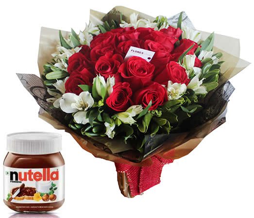 Doce Amor... Flores e nutella